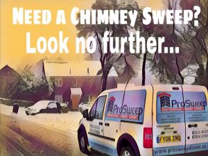 ProSweep Chimney sweep in the snow